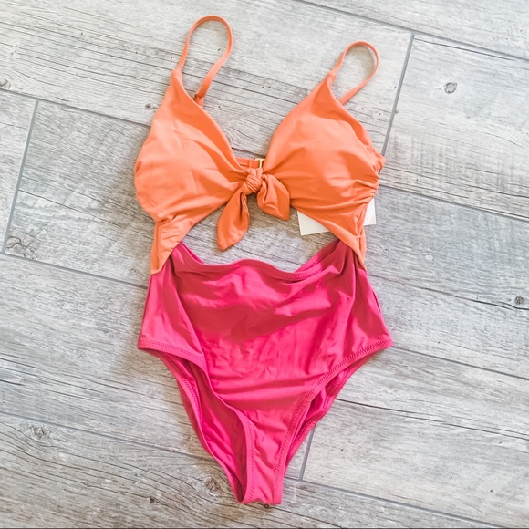 NBW MODCLOTH ColorBlock One Piece Swimsuit - Picture 2 of 10